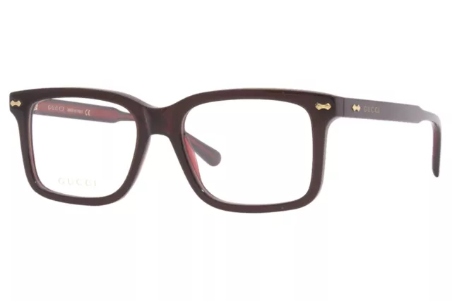 Gucci GG0914O 003 Eyeglasses Men's Brown Full Rim Rectangular Optical Frame