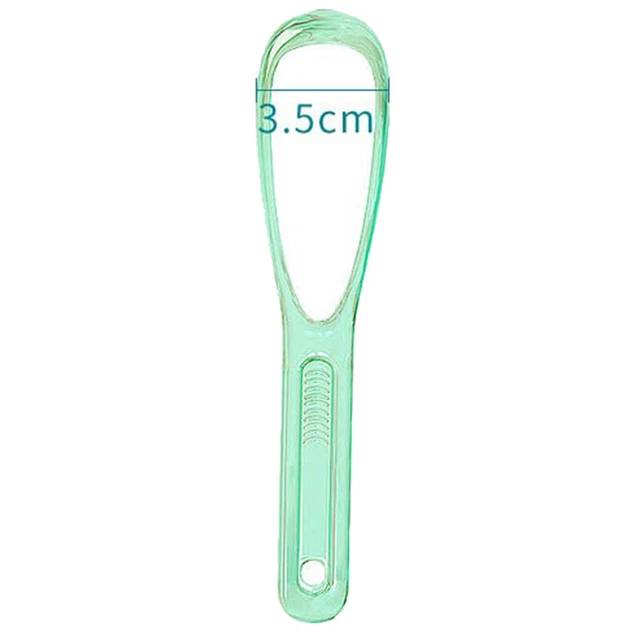 1PC Tongue Scraper Plastic Oral Tongue Cleaner Mouth Brush Reusable Tool ql