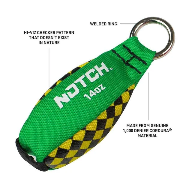 14 Oz. Green/yellow Throw Weight | Notch Oz Green Oem
