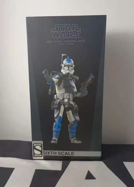 ARC Clone Trooper Fives Phase II 2 12" 1/6 STAR WARS SIDESHOW EXCLUSIVE NEW MINT