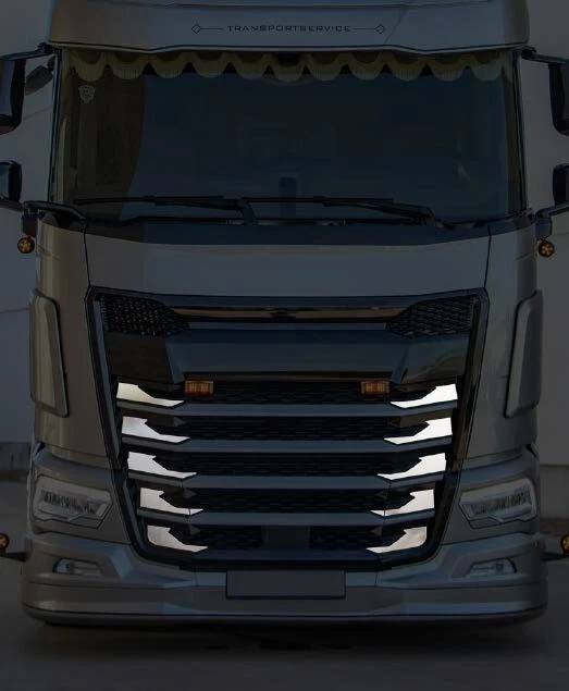 Lot De 3 Cadres En Acier Inoxydable Décoration Avant Actros MP4 Camion