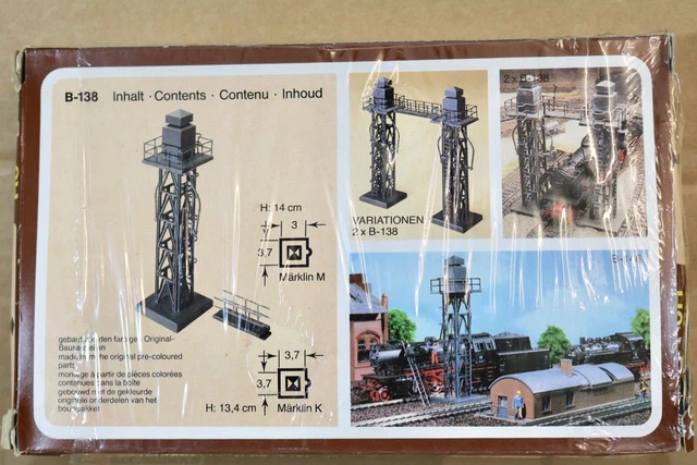 FALLER B-138 HO SCALE STEAM LOCOMOTIVE WATER FILLING TOWER MODEL KIT nq ...