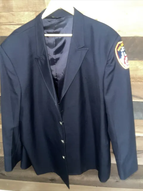 Vintage FDNY Dress Uniform Jacket  New York Fire Department NYC 52 S