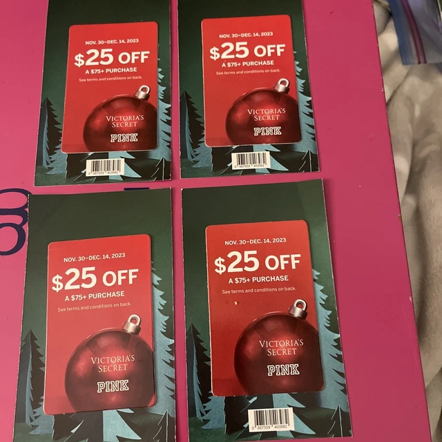 Victoria Secret Reward Cards X 4