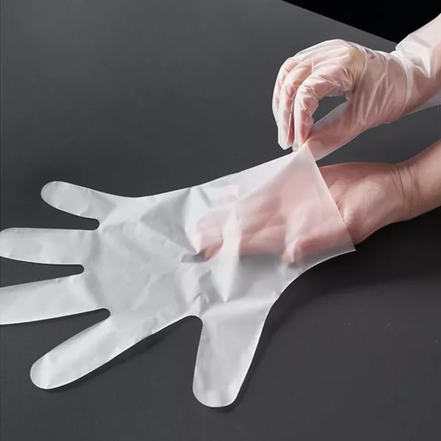 Gants Jetables Transparents Tpe 50 Pièces Gants Uniques Multifonctionnels Ml #