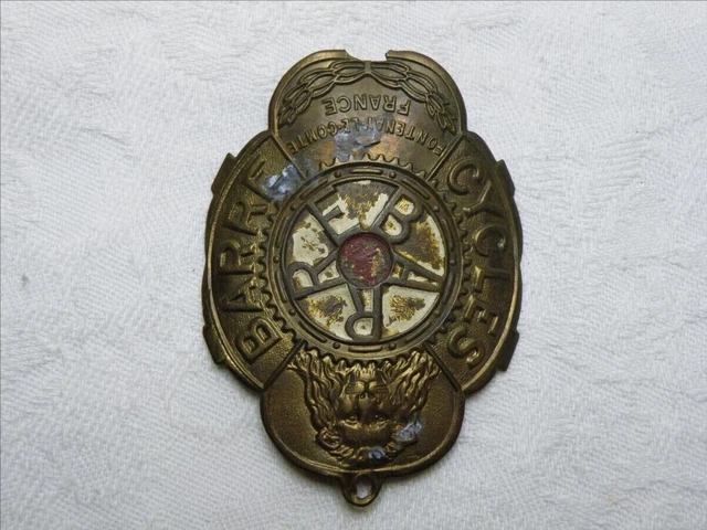 PLAQUE VBF st etienne bleue blanc rouge velo moto ancien