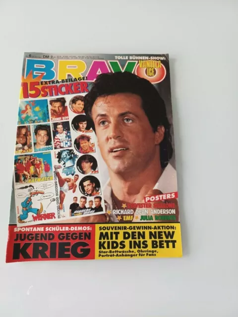 BRAVO 6 31.1. 1991 Sylvester Stallone Rob&Fab Marius Müller-Westernhagen Seal