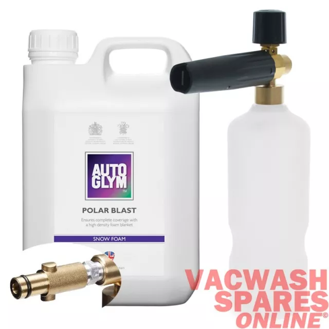 Professional Snow Foam Lance & Autoglym Polar Blast Foam 2.5L *Fits Nilfisk*