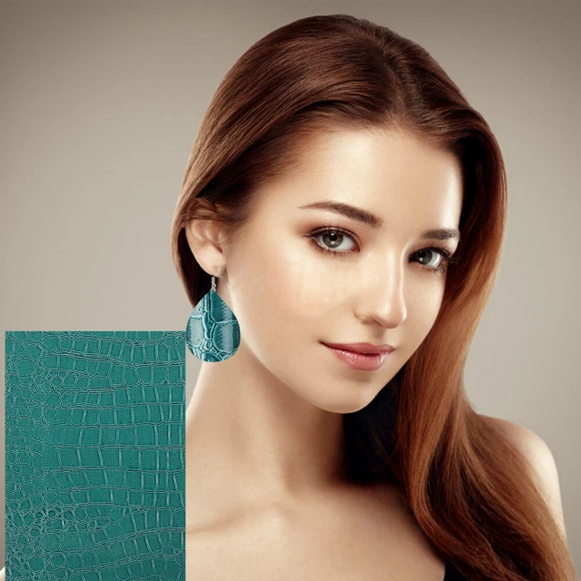 6 blätter Tragbare Crafting Leder Blätter Für Schmücken Schmuck Handwerk Freunde 4