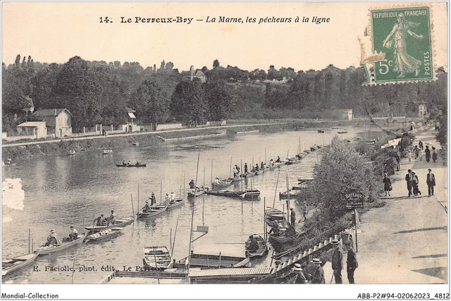 ABBP2-94-0158 - LE PERREUX-BRY - la marne - les pecheurs a la ligne