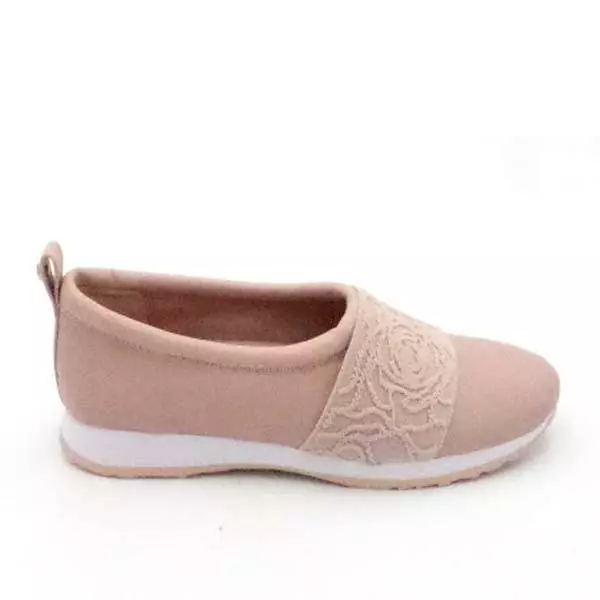 Taryn Rose Leather Slip-on Shoes Charlotte Blush