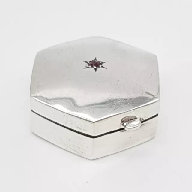 Art Deco Classic 925 Silver Can - Pill Box - (107)