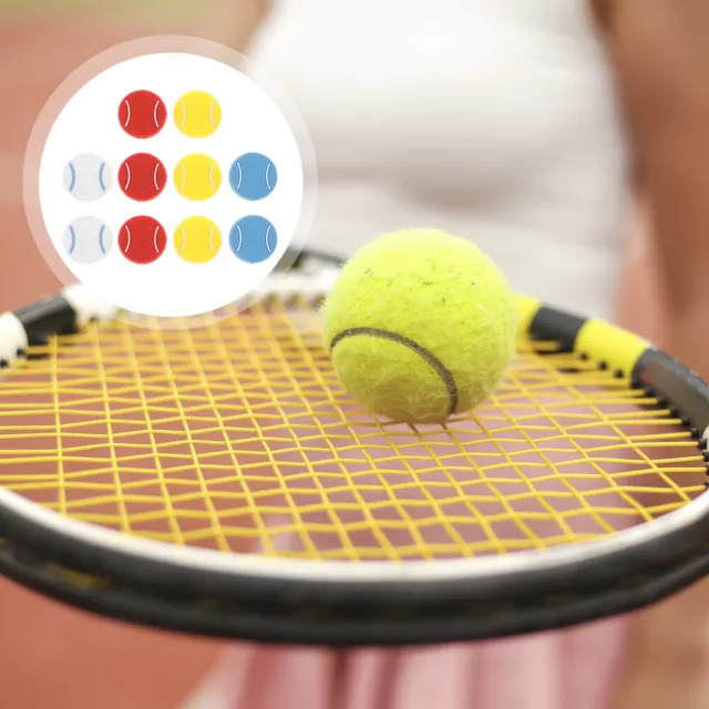 10 Pcs Tennisdämpfer in Tennisform Accessories Players Racket Set
