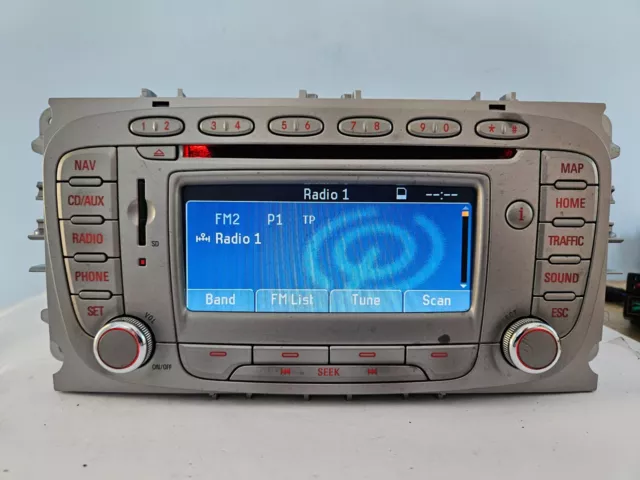 Ford Focus Mk2 Mondeo S-Max Lsrns Sat Nav Navigation Car Radio Stereo Cd Player