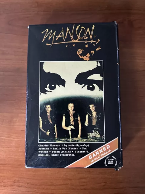 Manson Vhs Horror Big Box 1984 World Wide Video Vintage Cult Rare Documentary