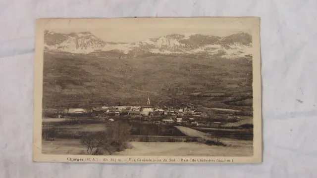 Cpa 05 Chorges Vue Generale Prise Du Sud Sur Le Village 1931