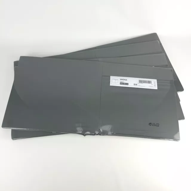 (Lot of 4) Ikea DRONA Storage Box fits Kallax Expedit 13x15x13" Dark Gray New