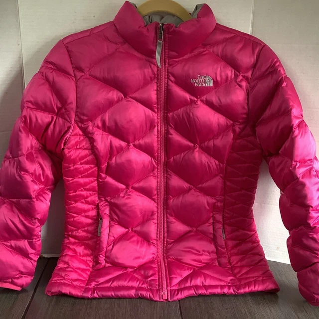 The North Face 550 Girl's Pink Winter Down Jacket/Coat - Size XL (18)