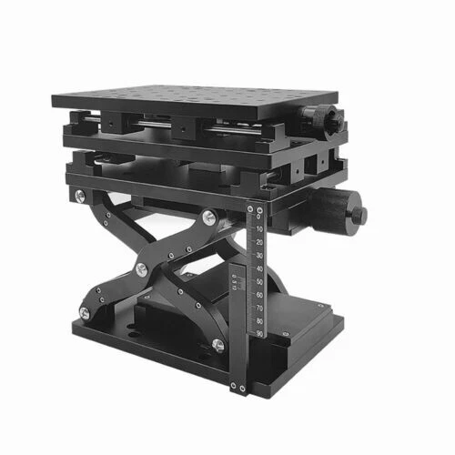XYZ 3 Axis Moving Table Portable Slide Table Manual Translation Stage Test Stand