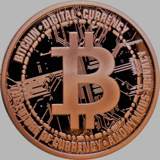1 Unze 999 Kupfer - Bitcoin 2018 - Computer - Kupferbarren - Medaille
