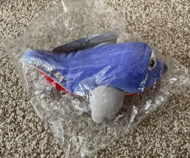 Vintage Southwest Airlines Freedom SPIRIT Bean Bag Plush Plane Toy 1-19-01 - NEW