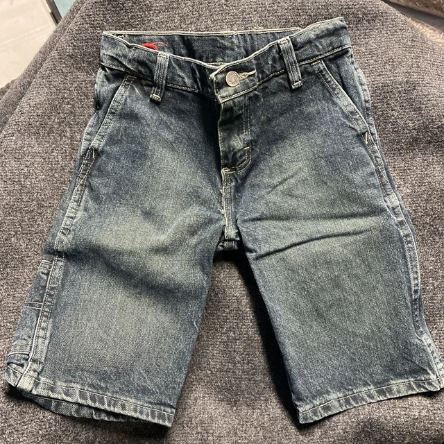 Wrangler Boys Size 8 Regular Medium Wash Denim Shorts with  Adjustable Waist