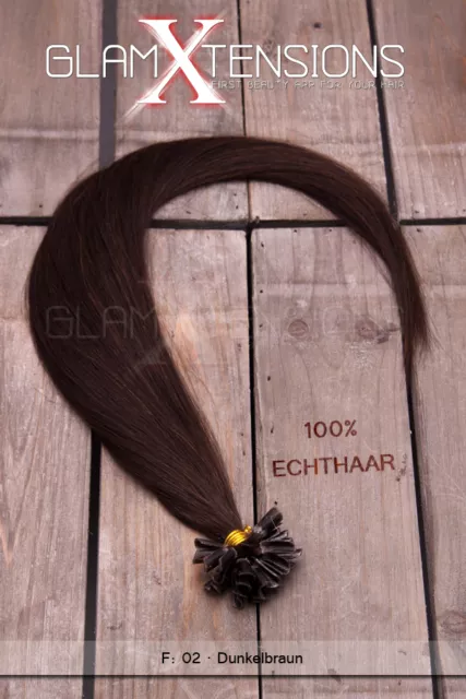 Remy 100% Echthaar dicke Strähnen,Haarverlängerung 60 cm 1g Keratin Bonding
