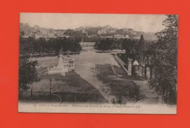 LYON - Entrée du Parc - Monument des Enfants du Rhône   .....   (Ref. D1913)