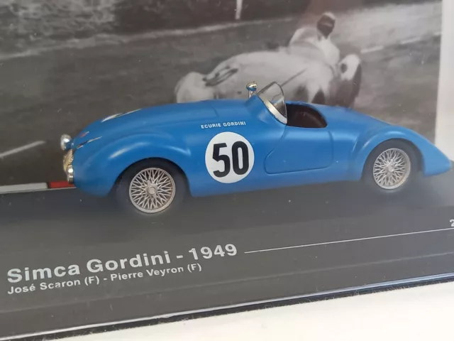 Simca Gordini 1949 24H du Mans Voiture en Miniature 1/43 Altaya Ixo