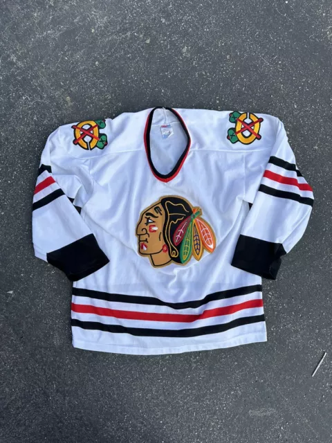 Vintage CCM by Maska USA - Chicago Blackhawks Jersey Made In USA Men’s Size L