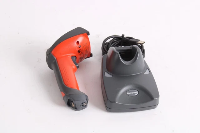 Honeywell 3820i Cordless Sr Barcode Scanner W/2020-5 Charge Base Cavo USB