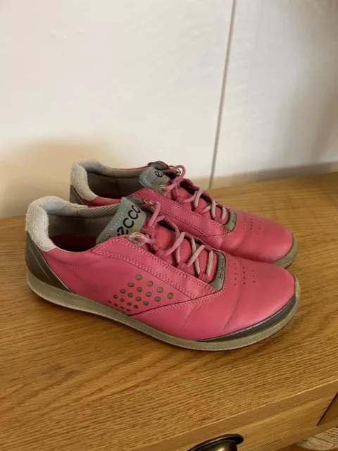 ECCO WOMENS BIOM Hybrid 2 Lite Rubber Spike Golf Cleats Shoes