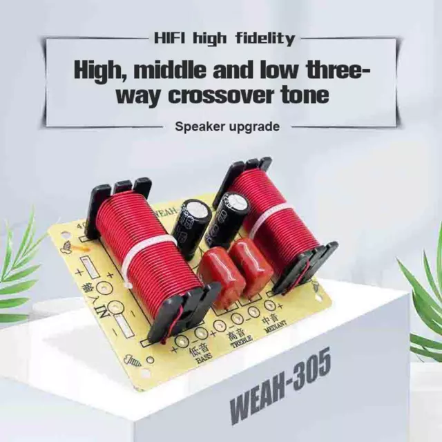 3 Way Speaker Crossover Circuit Treble Midrange Bass Module Frequency Divider