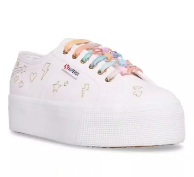 SUPERGA + LOVESHACKFANCY 2790 SZ 8.5 NWT Platform Sneaker, Fantasia Collection