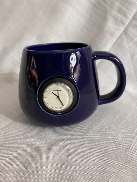 Brookstone/Time Mug/Cup Coffee/Tea Blue By Eye Catchers LLC, New Battery