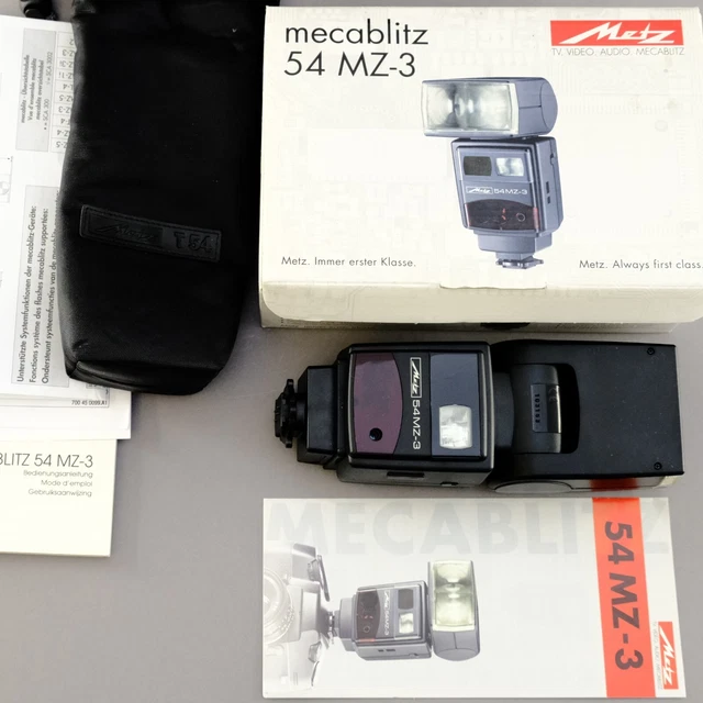 boxed METZ mecablitz 54 MZ-3 - System 3002 SCA-343 Flash for Nikon TTL