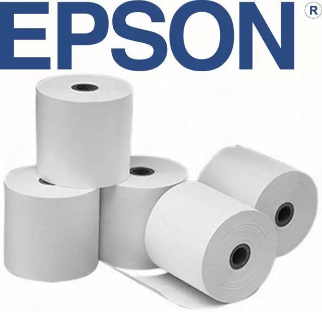 24 x Thermal Paper Receipt/Docket Rolls 80.80mm Epson TM-T20 TMT20 T88V T88VI