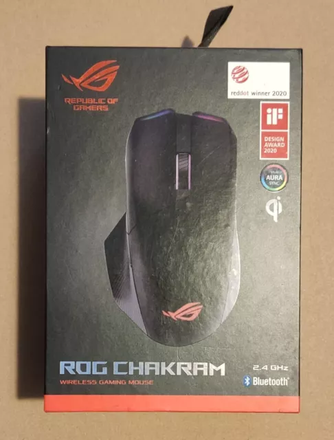 ASUS ROG Chakram Ergonomic RGB Gaming Mouse - Black Wireless & Bluetooth