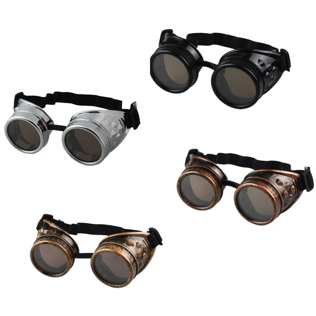 Lunettes Steampunk Vintage - Style Victorien Gothique Cyberpunk - Cosplay, Fête, Déguisement
