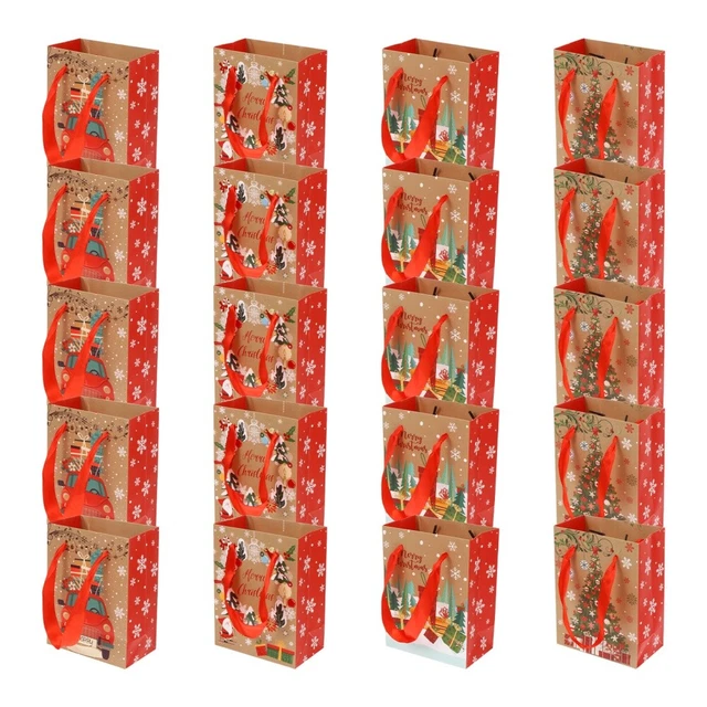 20 Pcs Borsa Regalo Borsa Viaggio Sacchetti Regalo Kraft Caramella