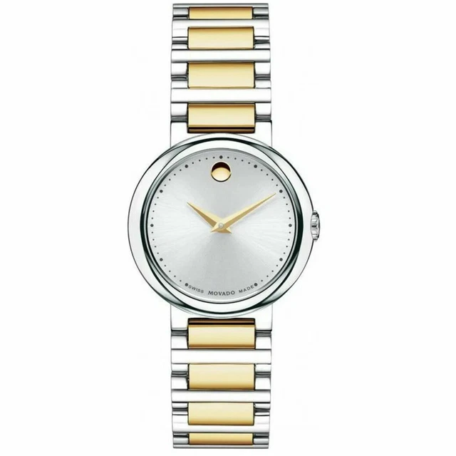 Movado Concerto Orologio da Donna Bicolore Acciaio Inox 26 mm 0606703