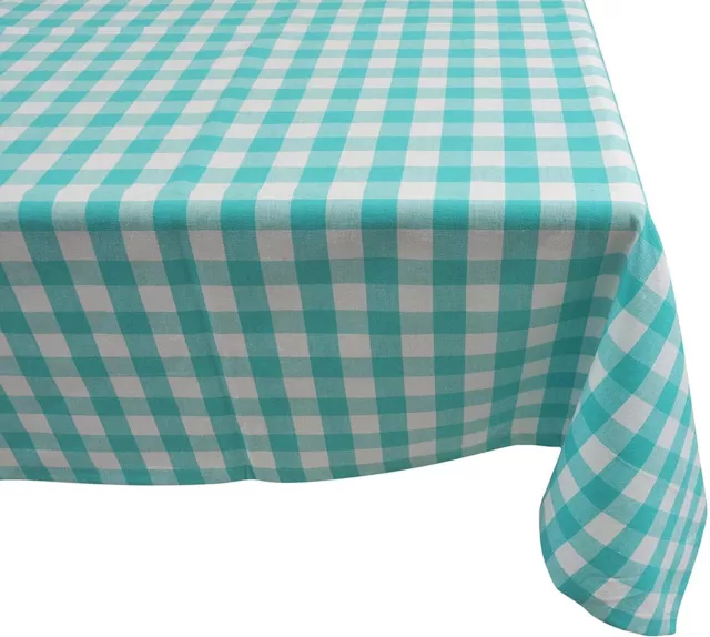 Yourtablecloth 100% Cotton Checkered Buffalo Plaid Tablecloth - Washable...