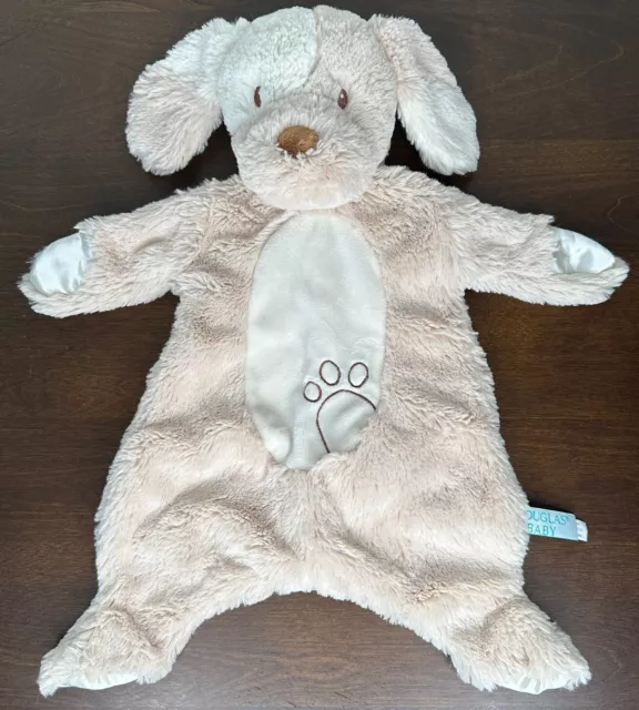 Douglas Baby Sshlumpie Tan Puppy Dog Plush Security Blanket Lovey Paw Brown Soft