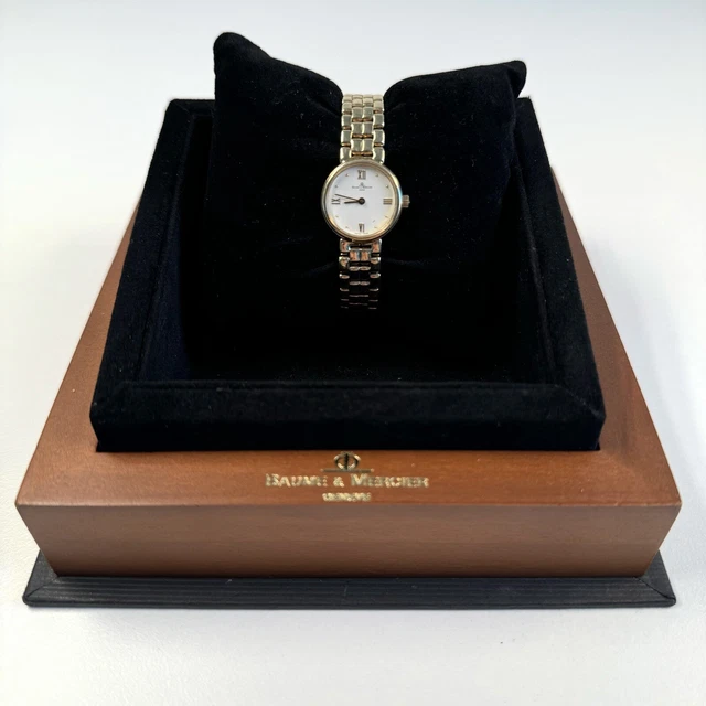 OROLOGIO DONNA AL Quarzo Oro Solido 14k Baume And Mercier OLTRE 1 Oz 31 orologio-donna-al-quarzo-oro-solido-14k-baume-and-mercier-oltre-1-oz-31