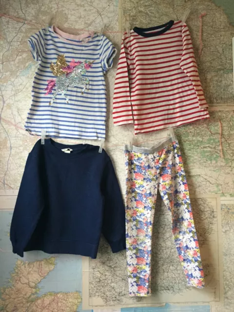 4 X Pacchetto, H&M & Next ragazze, top, leggings e felpa età 4-6