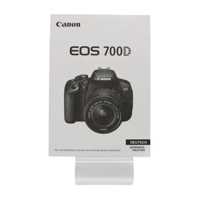 Manual de Uso Canon EOS 700d 700-D 700D Digital Instrucciones