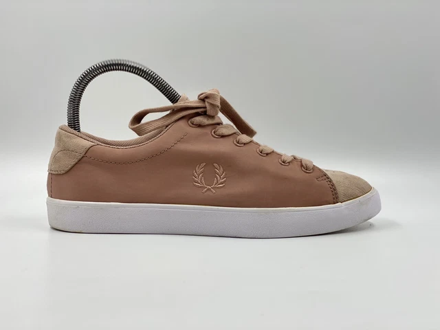 FRED PERRY LOTTIE Women s Pink Fabric Trainers UK Size 4 23.00