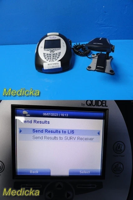 2014 Quidel 1178001 Sofia Fluorescent Immunoassay Analyzer W/ Barcode Scan~31673