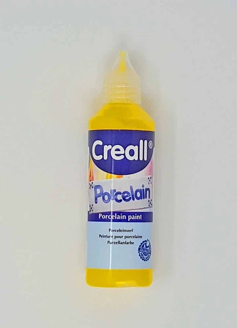 Vidrio de porcelana cerámica arcilla color amarillo pintura decoración resistente al calor 80 ml