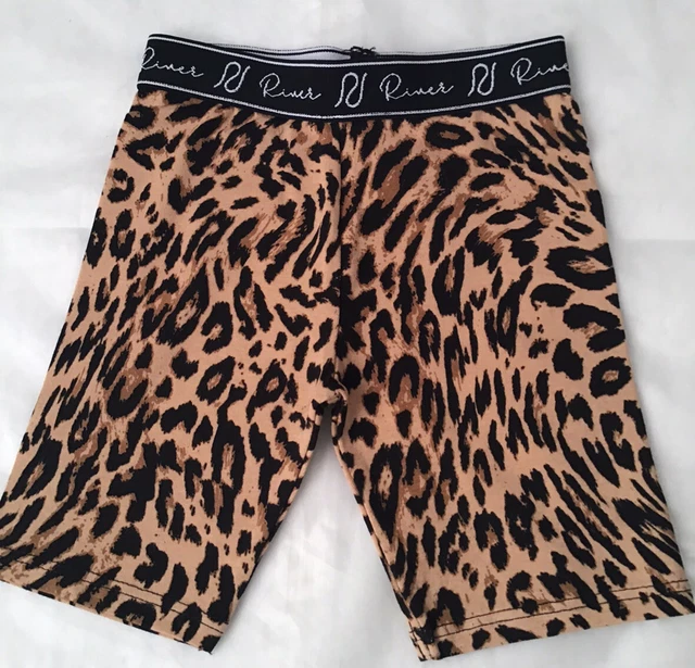 River island mini girls aged 2-3 years leopard print cycling shorts set BNWT 7